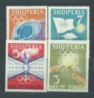 Albania Correo 1964 Yvert 685/8 Mnh ** Deportes Juegos Olimpicos De Tokyo - Albania