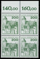 BERLIN DS BURGEN U. SCHLÖSSER Nr 540 Postfrisch VIERERB X940F7E - Unused Stamps