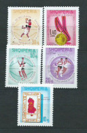 Albania Correo 1965 Yvert 842/6 Mnh ** Deportes - Albania