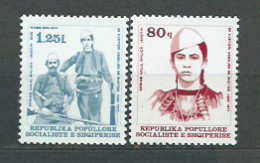 Albania Correo 1977 Yvert 1709/10 ** Mnh Personaje - Albanien