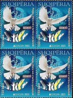 Albania Stamps 2023. Europa CEPT: Peace. Dove, Bird. Block Of 4 MNH - Albania