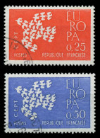 FRANKREICH 1961 Nr 1363-1364 Gestempelt X9A30F2 - Used Stamps