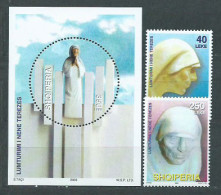 Albania Correo 2003 Yvert 2701/2 + Hb 114 ** Mnh Personaje Religioso - Albanie