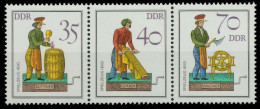 DDR ZUSAMMENDRUCK Nr WZd554 Postfrisch 3ER STR SC494BA - Zusammendrucke