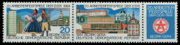 DDR ZUSAMMENDRUCK Nr WZd599 Postfrisch 3ER STR SC4963A - Zusammendrucke
