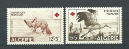 Argelia - Correo Yvert 343/4 * Mh  Cruz Roja Fauna - Argelia (1962-...)