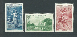 Argelia - Correo Yvert 346/8 * Mh  Pinturas - Algerien (1962-...)