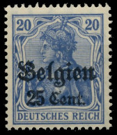 BES. 1WK LANDESPOST BELGIEN Nr 18b Postfrisch Gepr. X43B36E - Ocupación 1914 – 18
