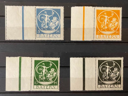 Bayern - 1920 - Michel Nr. 192/195 Rand - Postfrisch - Ungebraucht