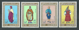 Argelia - Correo Yvert 538/41 ** Mnh Trajes Regionales - Algérie (1962-...)