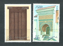 Argelia - Correo Yvert 876/7 ** Mnh  Puertas De Mezquitas - Algerien (1962-...)