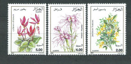 Argelia - Correo Yvert 996/8 ** Mnh  Flores - Argelia (1962-...)