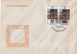 Germany Deutschland DDR 1969 FDC Leipziger Herbstmesse, Watch, Canceled In Leipzig - 1950-1970