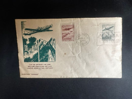 C) 1946. ARGENTINA. FDC. STATE AIRLINES. DOUBLE STAMPS. 2ND CHOICE - Argentine