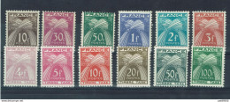 FRANCE TAXE Types Gerbes  1946/1955  YT N° 79/89  Neufs** COMPLETE - 1859-1959 Postfris