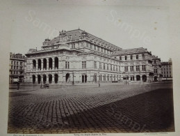 Austria Wien Photo M. Frankenstein. Verlag August Angerer. Das Neue Opernhaus. 242x190 Mm. - Ancianas (antes De 1900)