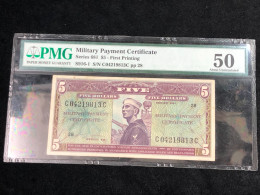 South Viet Nam MILITARY ,Banknotes Of Vietnam-P-M80 Schwan-916 5 Dollars, Series 681(1969-1970 PMG 63 )-1pcs Good Qualit - Viêt-Nam