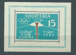 Albania Hojas 1962 Yvert 6B ** Mnh Juegos Olimpicos De Tokyo - Albanien