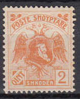 Albania Correo 1920 Yvert 106NE * Mh Sin Sobrecarga - Albania