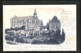 AK Marburg A.L., Südansicht Des Schlosses  - Marburg