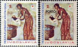 223327 MNH YUGOSLAVIA 1958 A BENEFICIO DE LA CRUZ ROJA - Vorphilatelie