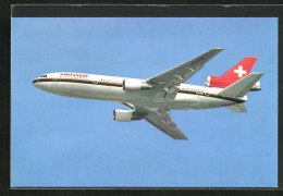 AK Flugzeug, Linienflugzeug Der Fluglinie Swissair, McDonnell-Douglas DC-10-30  - 1946-....: Era Moderna