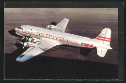 AK Flugzeug, Der Fluglinie Trans World Airline, McDonnell Douglas DC-4 Auf Dem Rollfeld  - 1946-....: Era Moderna
