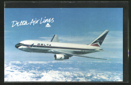 AK Flugzeug, Linienflugzeug Der Fluglinie Delta Air Lines, Boeing 767 In Der Luft  - 1946-....: Ere Moderne