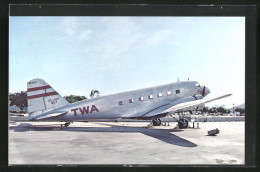 AK Flugzeug, Linienflugzeug Der Fluglinie TWA, Douglas DC-2  - 1946-....: Ere Moderne