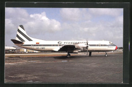 AK Flugzeug, Linienflugzeug Der Fluglinie Ecuatorian, Lockheed L.188A  - 1946-....: Moderne