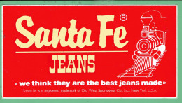 Sticker - Santa Fe - Jeans - Aufkleber