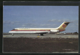 AK Flugzeug Der Fluglinie Continental, McDonnell Douglas DC-9-32  - 1946-....: Ere Moderne