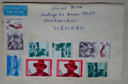 Bulgarie - Enveloppe D'air Circulé Avec Divers Timbres (1989) - Gebraucht
