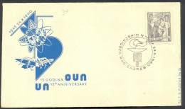 .Yugoslavia, 1960-10-24, Croatia, Zagreb, United Nations Day, Special Postmark & Cover - Andere & Zonder Classificatie