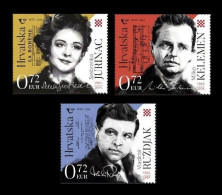 Croatia 2024 Mih. 1664/66 Music. Composer Milko Kelemen. Opera Singers Sena Jurinac And Vladimir Ruzdjak MNH ** - Kroatien