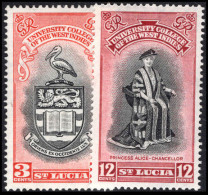 St Lucia 1951 Inauguration Of BWI University College Lightly Mounted Mint. - St.Lucia (...-1978)