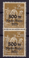 Deutsches Reich DR Infla Mi. 259 XII ** R V.Rhein Oben Abgeschliffen Mi.65.00 € - Altri & Non Classificati