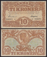 DÄNEMARK - DENMARK 10 KRONOR 1943 VF+  Pick 31o  (19853 - Dinamarca