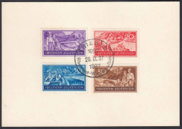 Liechtenstein 26.9.1937 Karte Mit  Mi.152-55 Triesen    (22697 - Other & Unclassified