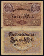 Darlehnskassenschein 20 MARK 1914 Ro 49a F+ (4+)   (26175 - Other & Unclassified
