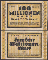  Düsseldorf Stadt 100 Millionen Mark 1923 Notgeld Reihe 2  (26158 - Sonstige & Ohne Zuordnung