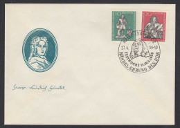 DDR FDC Mi.682/83 Todestag G.F.Händel 27.4.1959 SST Halle    (26185 - Sonstige & Ohne Zuordnung