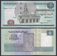 Ägypten - Egypt 5 Pound Banknote 2010 Pick 63d UNC (1)    (27281 - Autres - Afrique