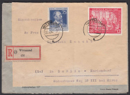 R-Brief 1947 Witt Nach Mariendorfund Mif Alliierte Bes. Mi 964 + 965   (27660 - Otros & Sin Clasificación