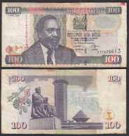 KENIA - KENYA 100 Shillings Banknote 2006 Pick 48b  F (4)    (28919 - Otros – Africa