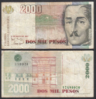 KOLUMBIEN - COLOMBIA - 2000 PESOS 1997 - Pick 445b F (4)   (28921 - Autres - Amérique