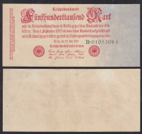 Ros 91a - 500-tausend Mark 1923 Pick 92 Serie B VF (3)     (30333 - Sonstige & Ohne Zuordnung