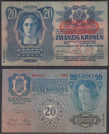 Österreich - Austria 20 Kronen 1919 (1913) Pick 53a AUNC (1-)     (26781 - Austria