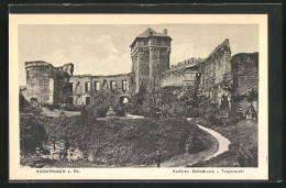 AK Andernach A. Rh., Kurfürstl. Schlossruine, Totalansicht  - Andernach