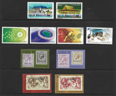 Nauru 1975 South Pacific Commission To 1976 Stamp Anniversary - 3 Commemorative Sets FU - Nauru